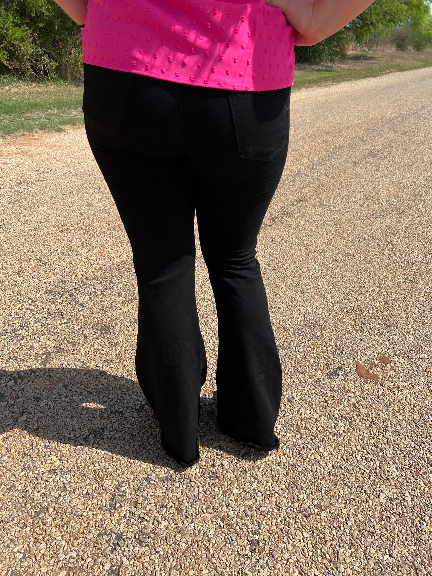 Black Denim Bell Bottom