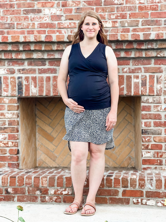 Black Maternity/Nursing Tank Top