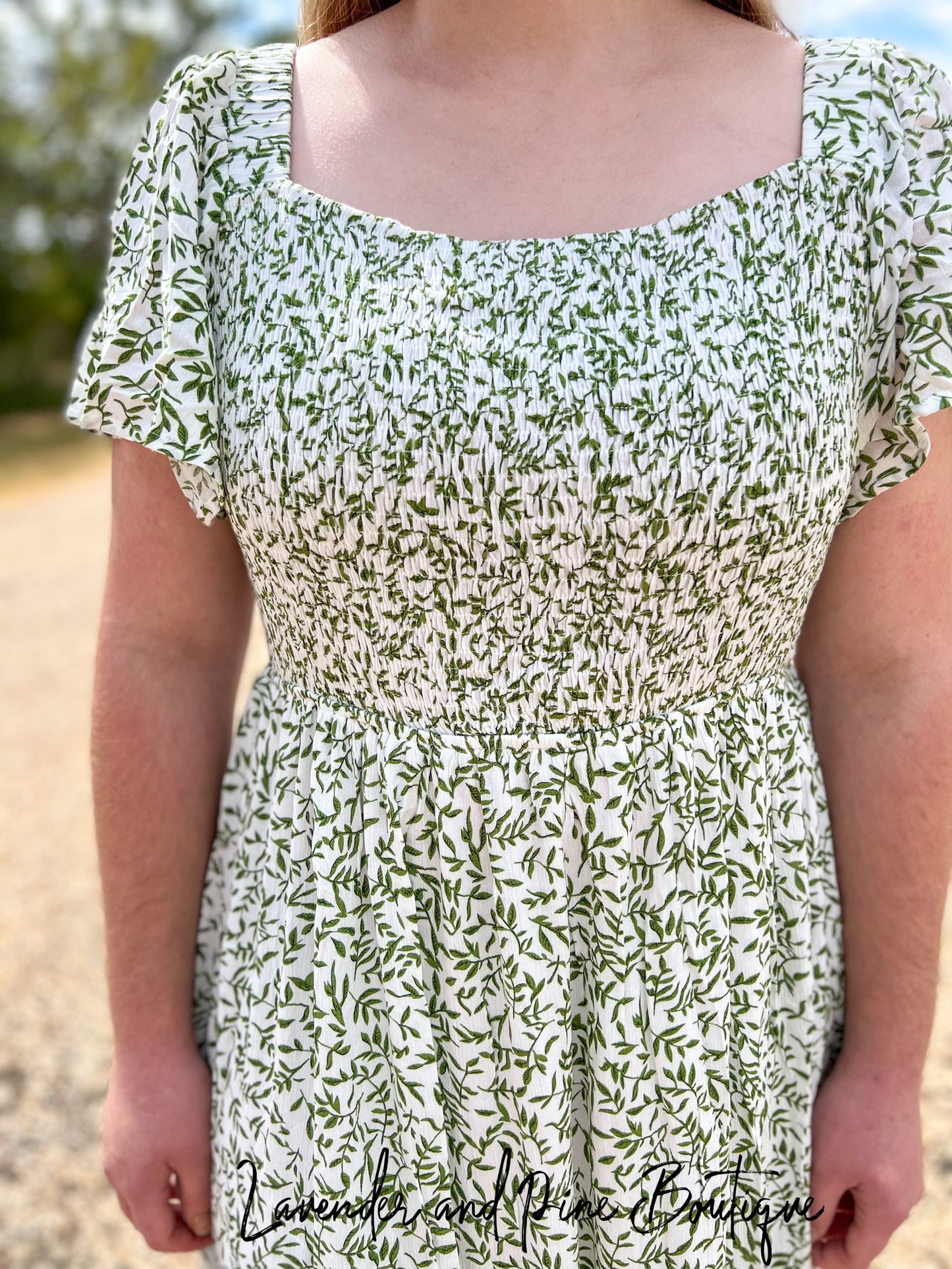 Plus Size- The Leafy Maxi Dress