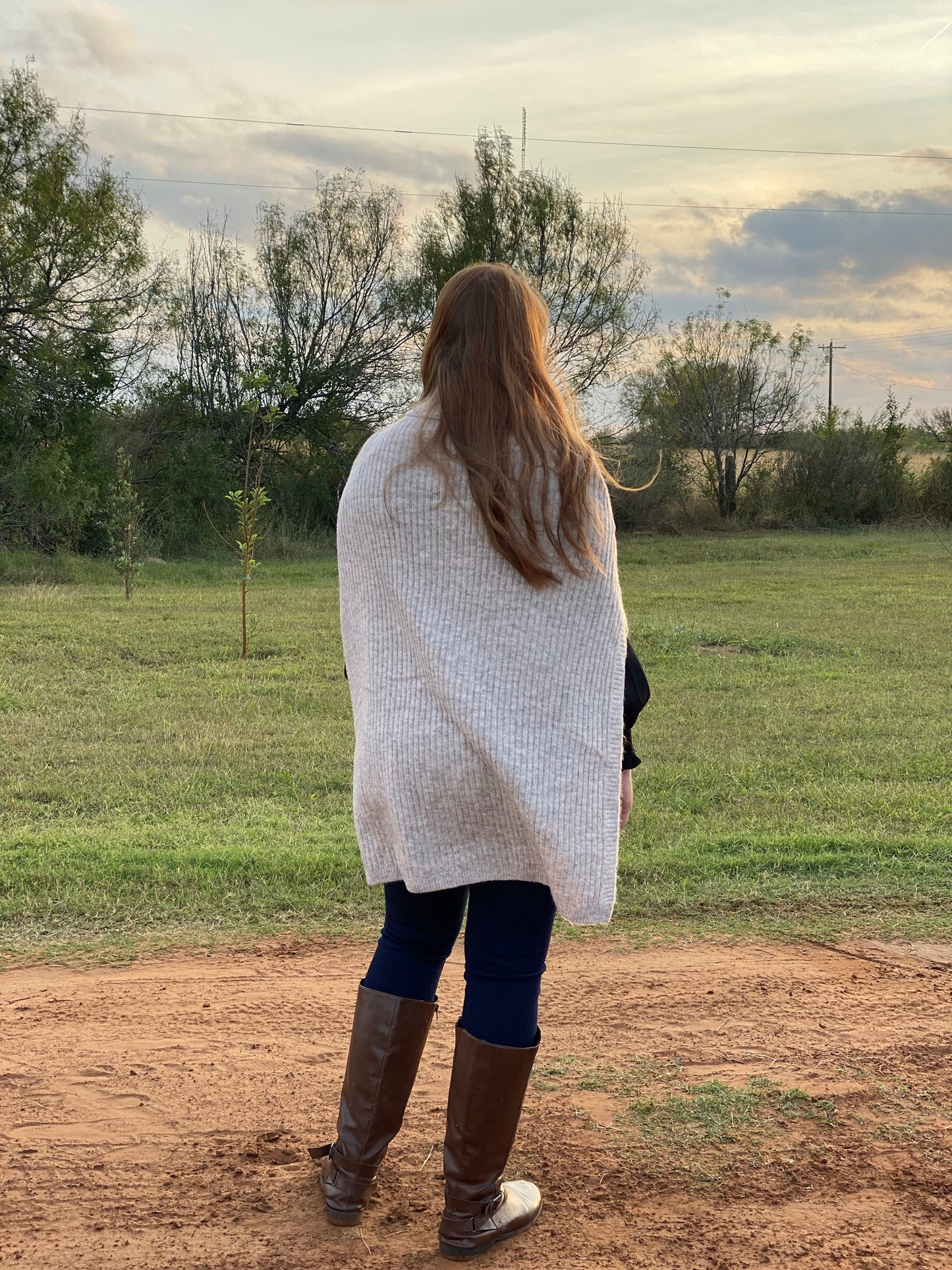 Oatmeal Sweater Poncho